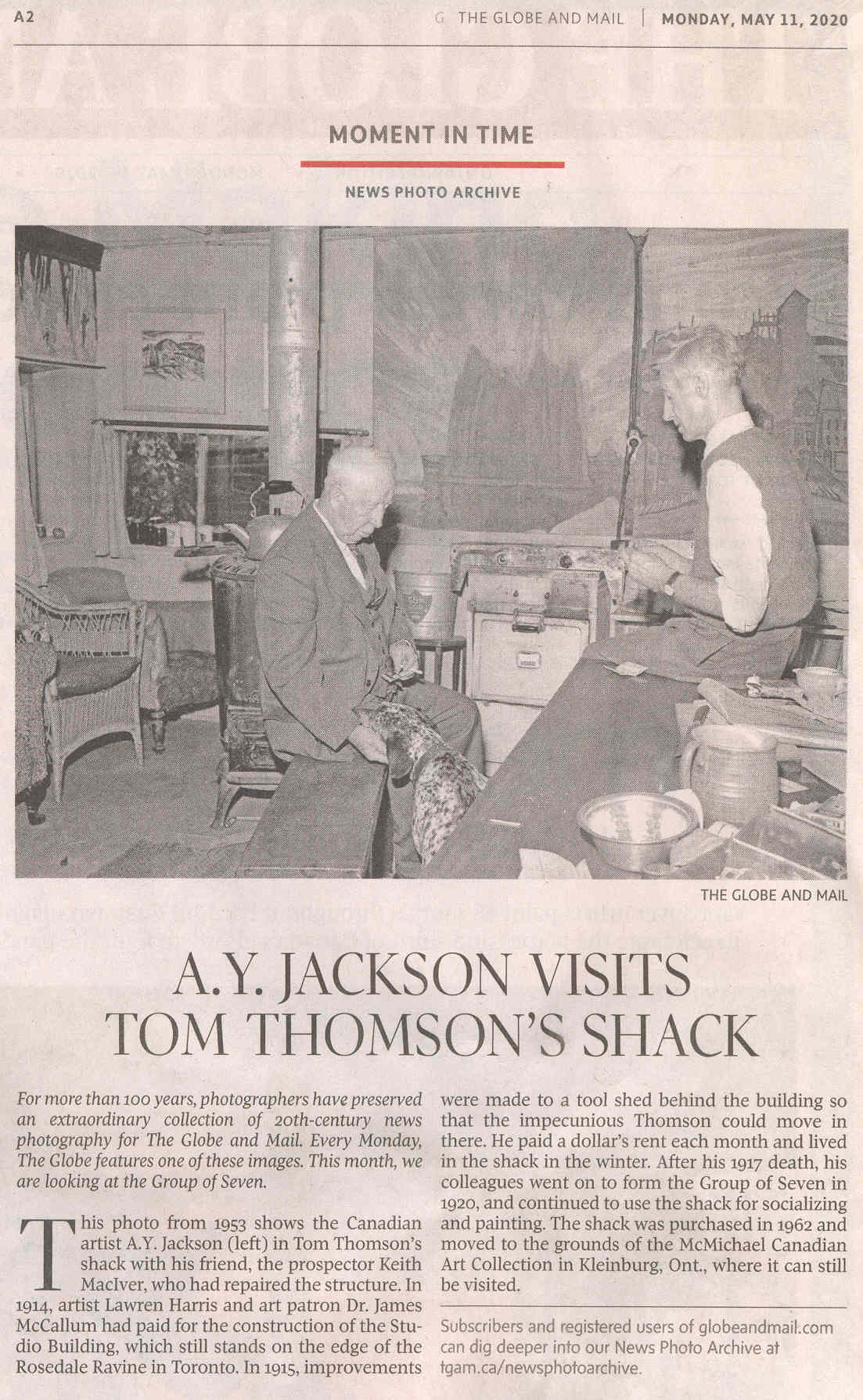 A.Y. Jackson Tom Thomsons Shack